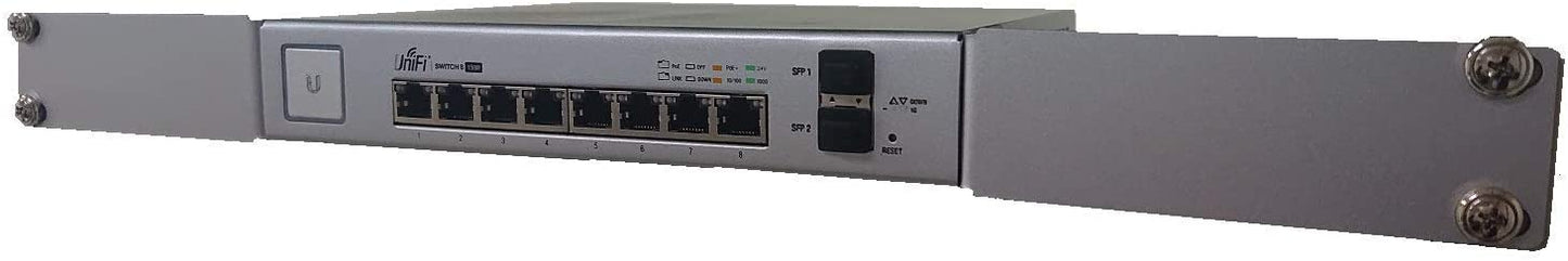 RI-UB8RMBA | Rack Mount Brackets(Ear) for UniFi Switch 8 Port 150W / Edge Switch 8 Port